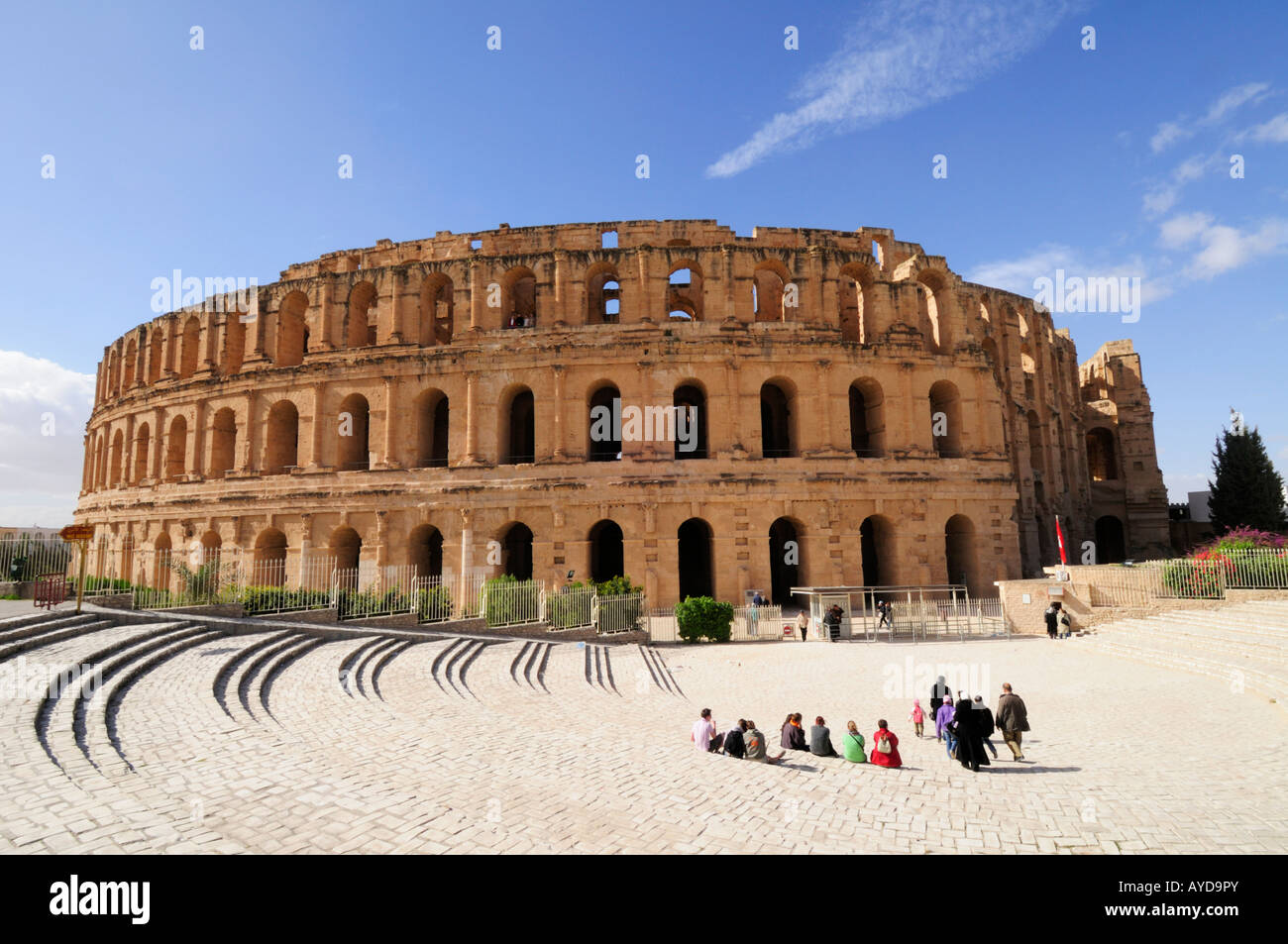 The Roman Amphitheatre At El Jem Tunisia North Africa Stock Photo Alamy