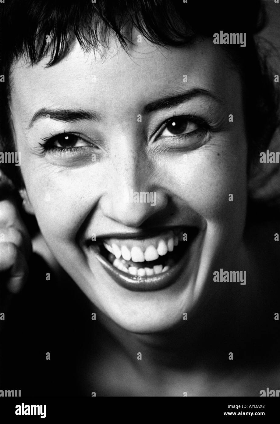 Laugh and smile Black and White Stock Photos & Images - Alamy