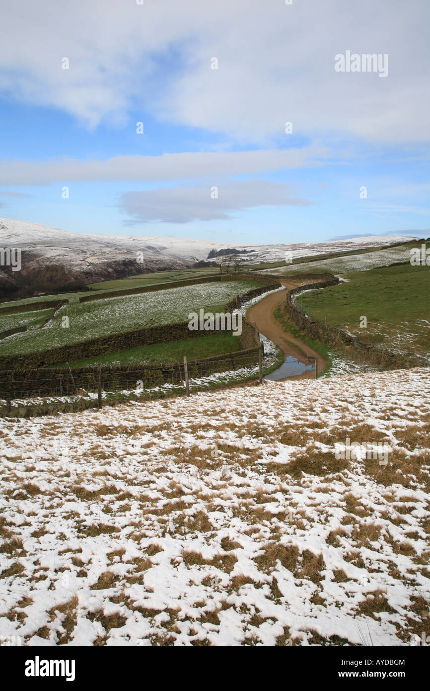Winter on Bradshaw and Black Hill, Holmfirth, West Yorkshire, Peak