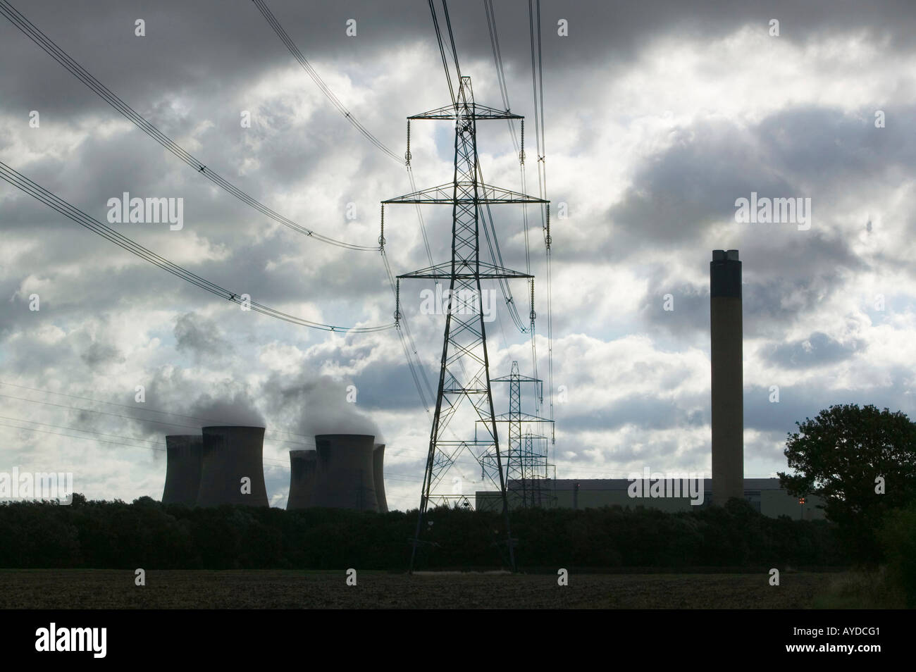 Drax Power station, selby, Yorkshire, UK. Western Europes single largest emmitter of greenhouse gases Stock Photo