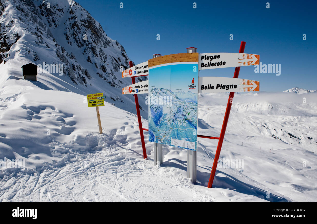 Plagne Bellecote Ski Resort High Resolution Stock Photography and Images -  Alamy