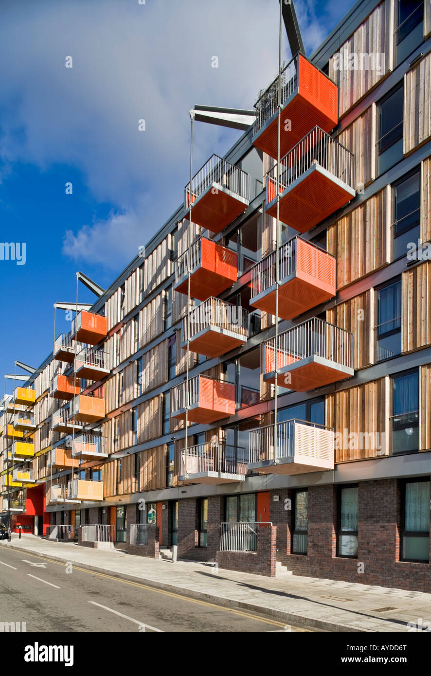 Adelaide Wharf Key Worker Apartments, Shoreditch, London, exterior