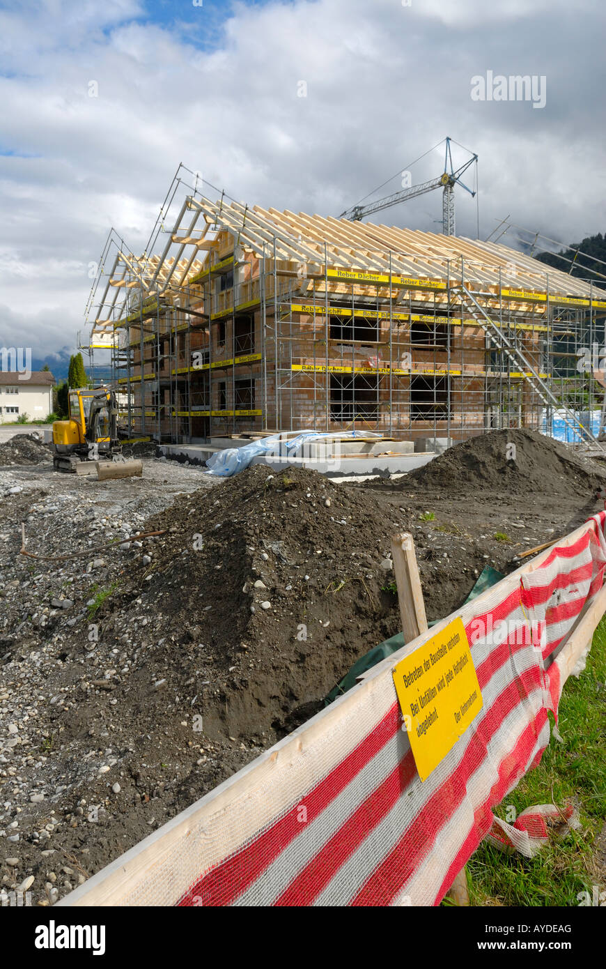 Building site on the coutryside Stock Photo