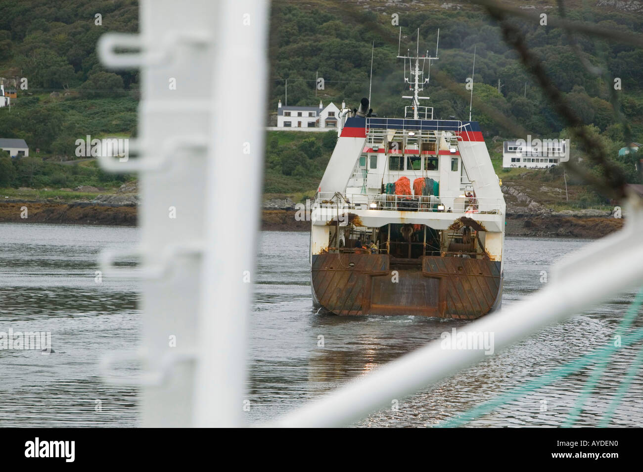 Fishing Vessel Leaving Lochinver Harbour Scotland UK Stock Photo Alamy fishing-vessel-leaving-lochinver-harbour-scotland-uk-stock-photo-alamy