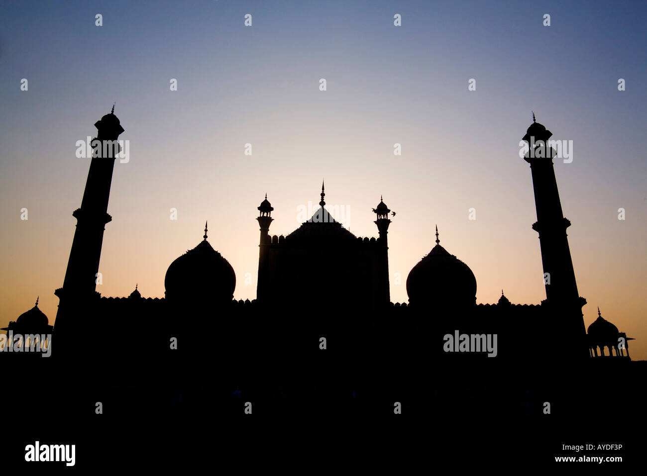 Jama Masjid mosque, New Delhi, India at dusk Stock Photo