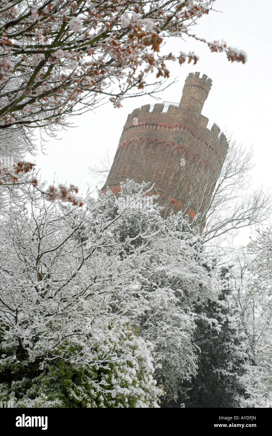 A snowy day at Park Hill, Croydon, Surrey, UK Stock Photo Alamy