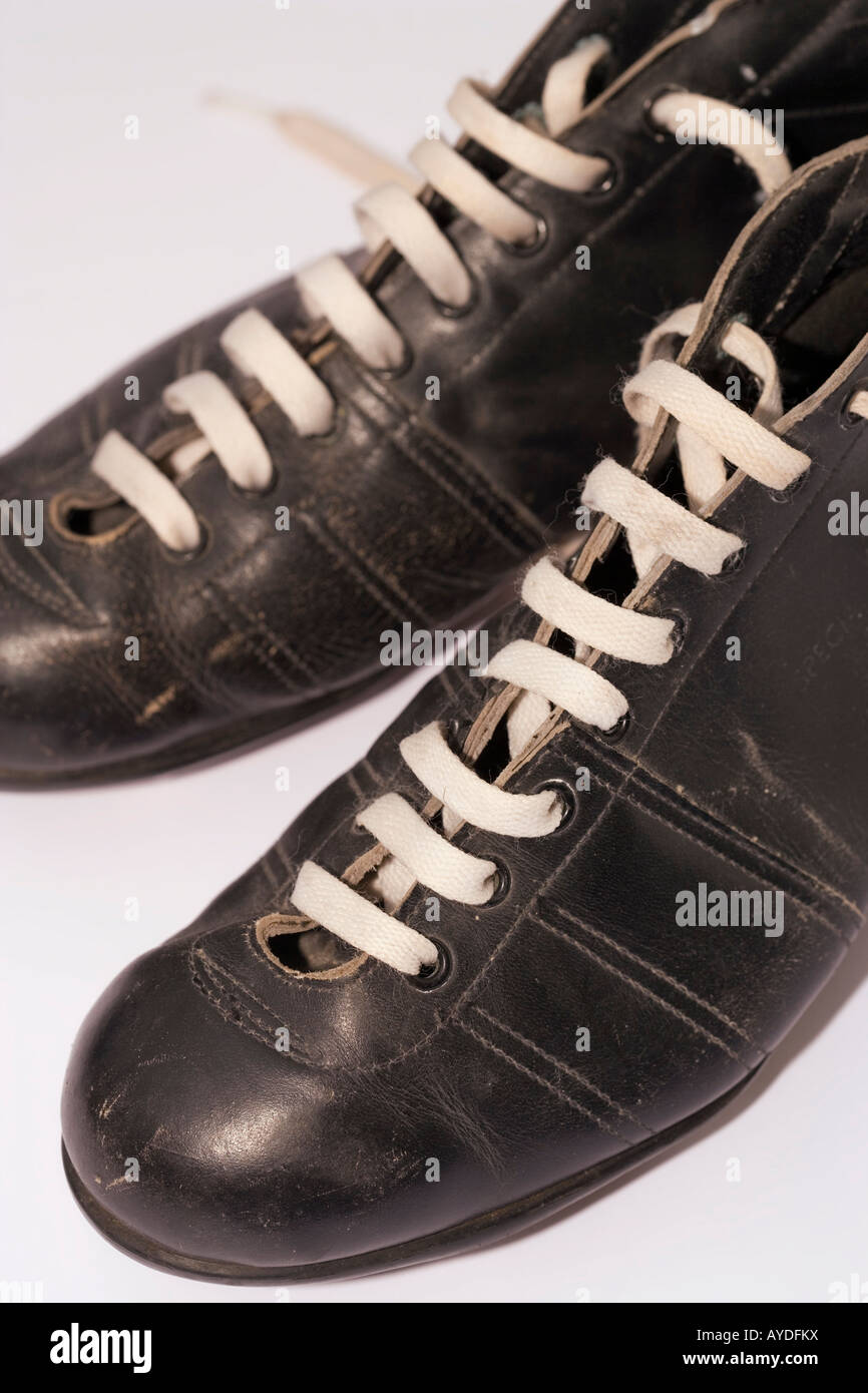Vintage football boots Stock Photo