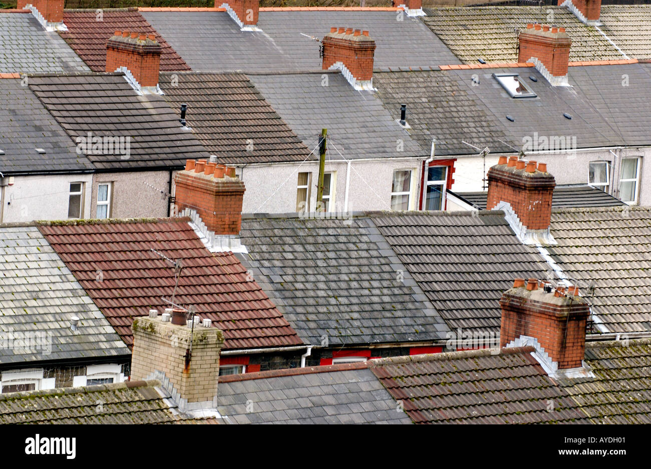 Roof House Victorian Terrace High Resolution Stock Photography and