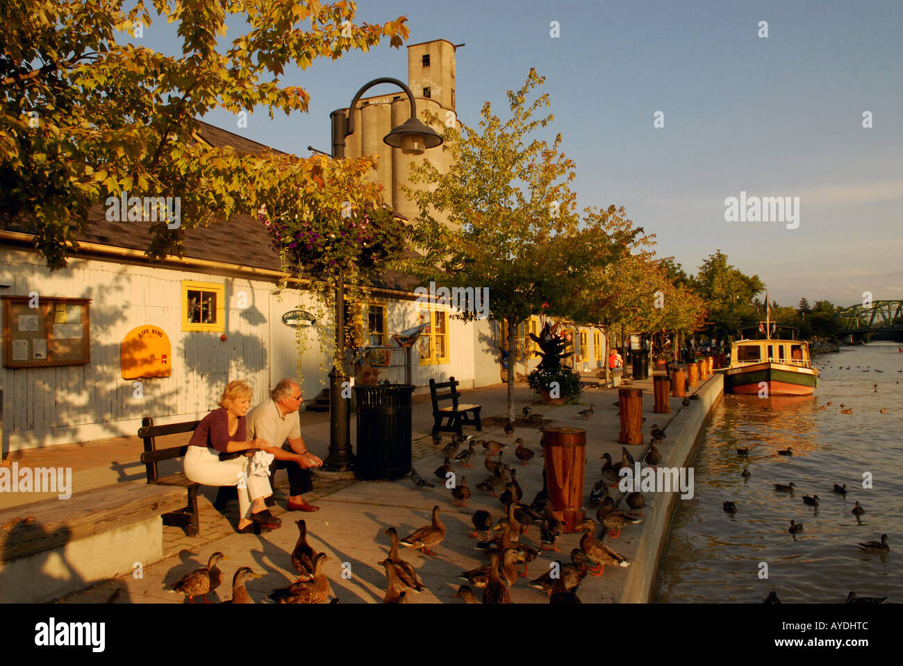 Erie Canal Town of Pittsford New York state United states Stock Photo