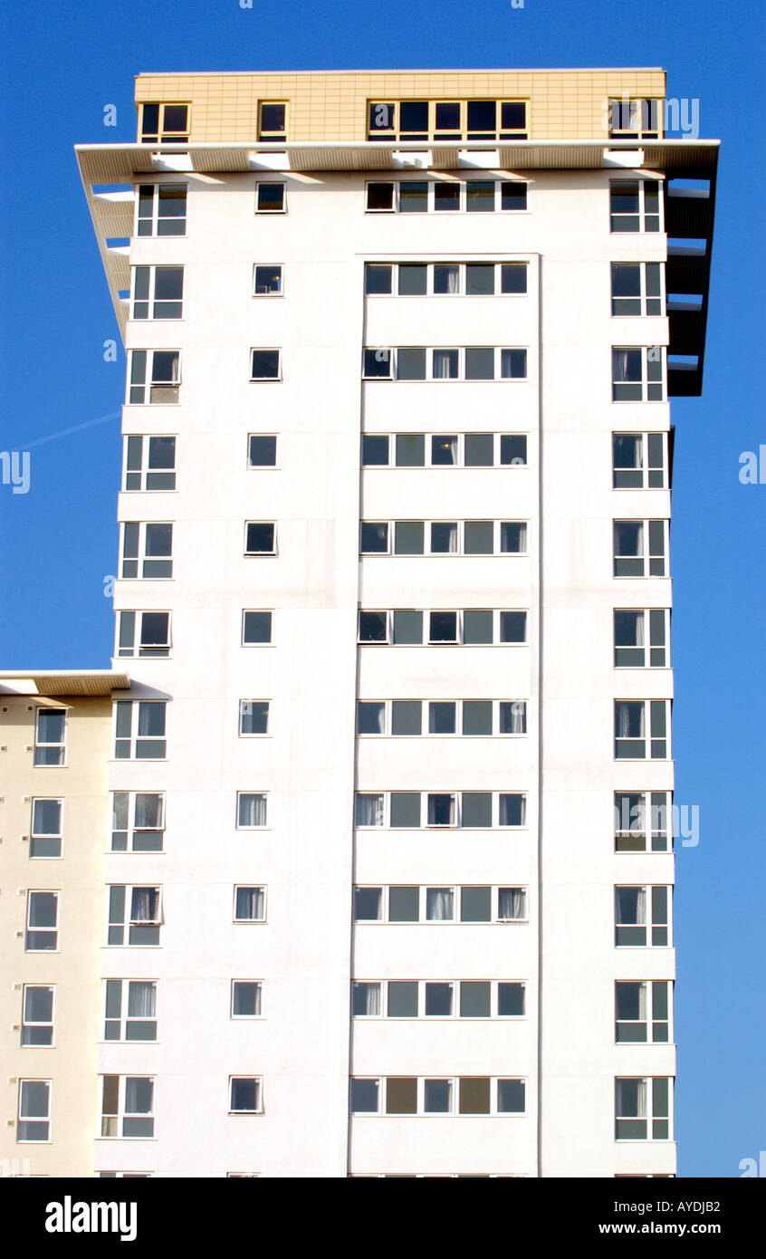 Ty Pont Haearn high rise apartments for university students in Cardiff