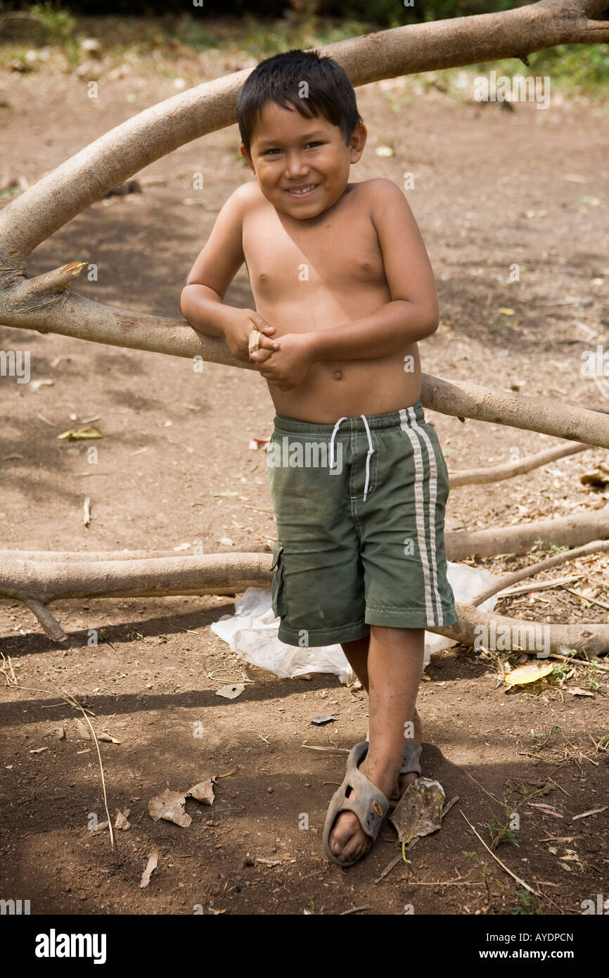 Little boy Ometepe Island Nicaragua Stock Photo