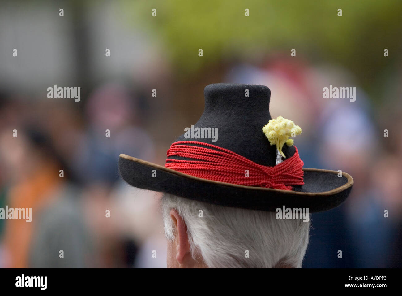 Traditional maypole dancing hat felt hi-res stock photography and