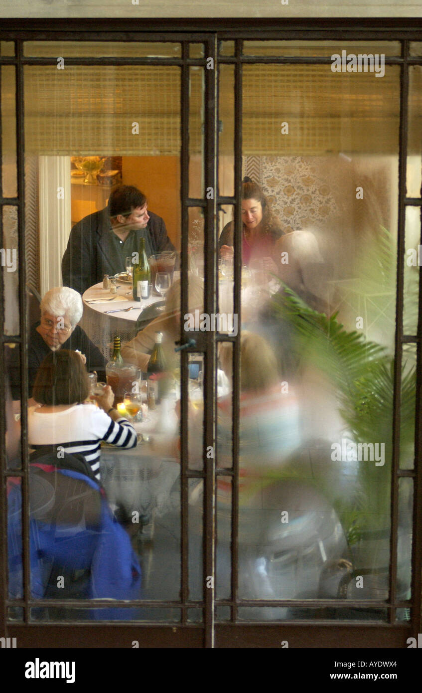 Dinner through window Gordon M Grant Photo Stock Photo - Alamy