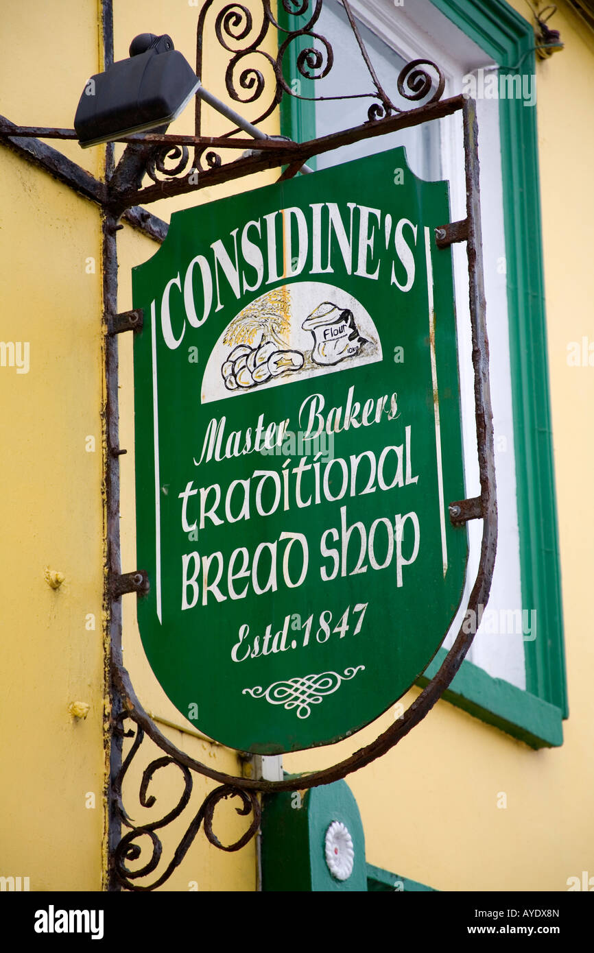 Kilrush Sign Bakery sign in Kilrush Town County Clare Ireland Stock Photo - Alamy