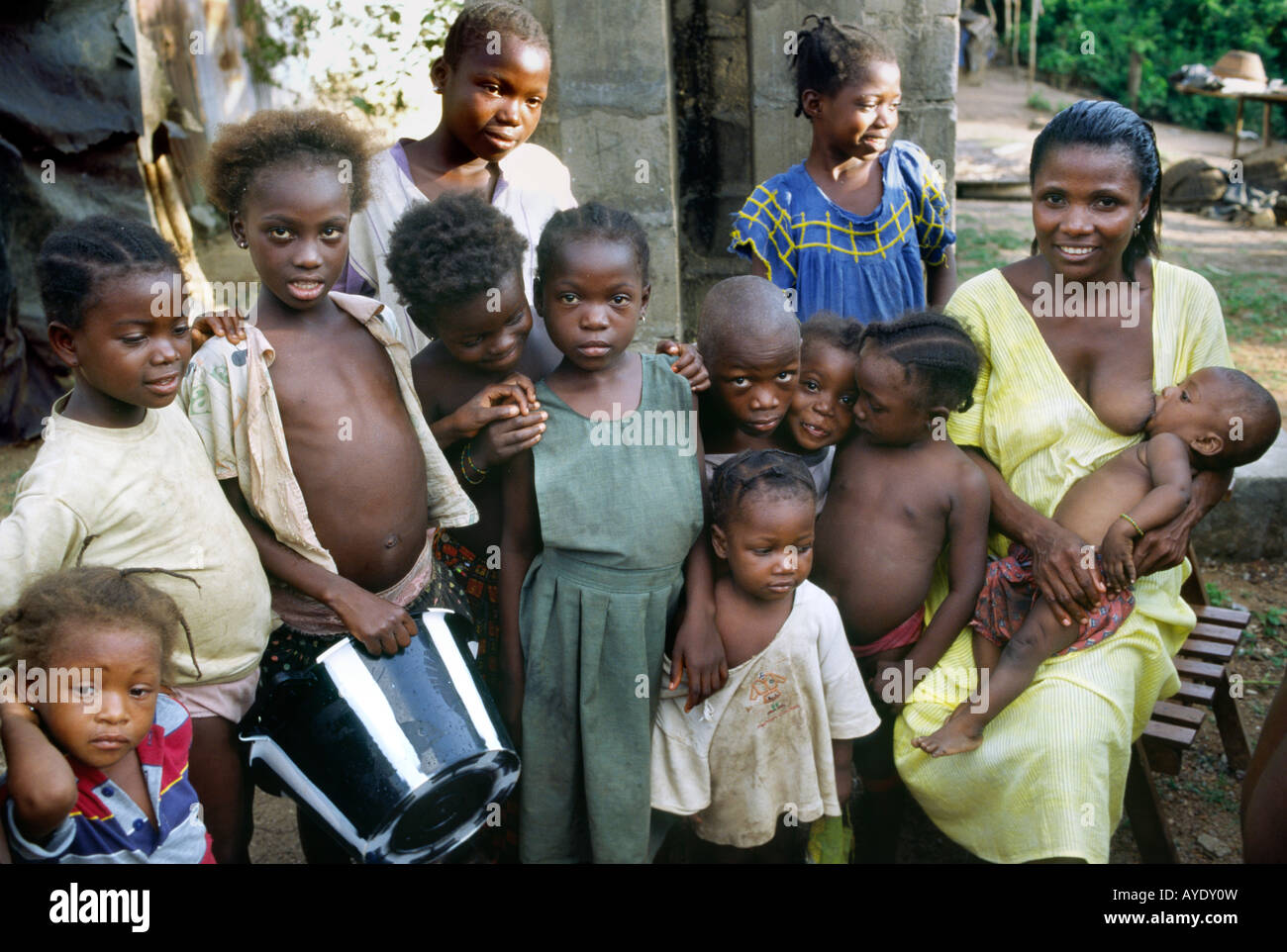 Liberian refugees living in Tabou, Ivory Coast Stock Photo Alamy