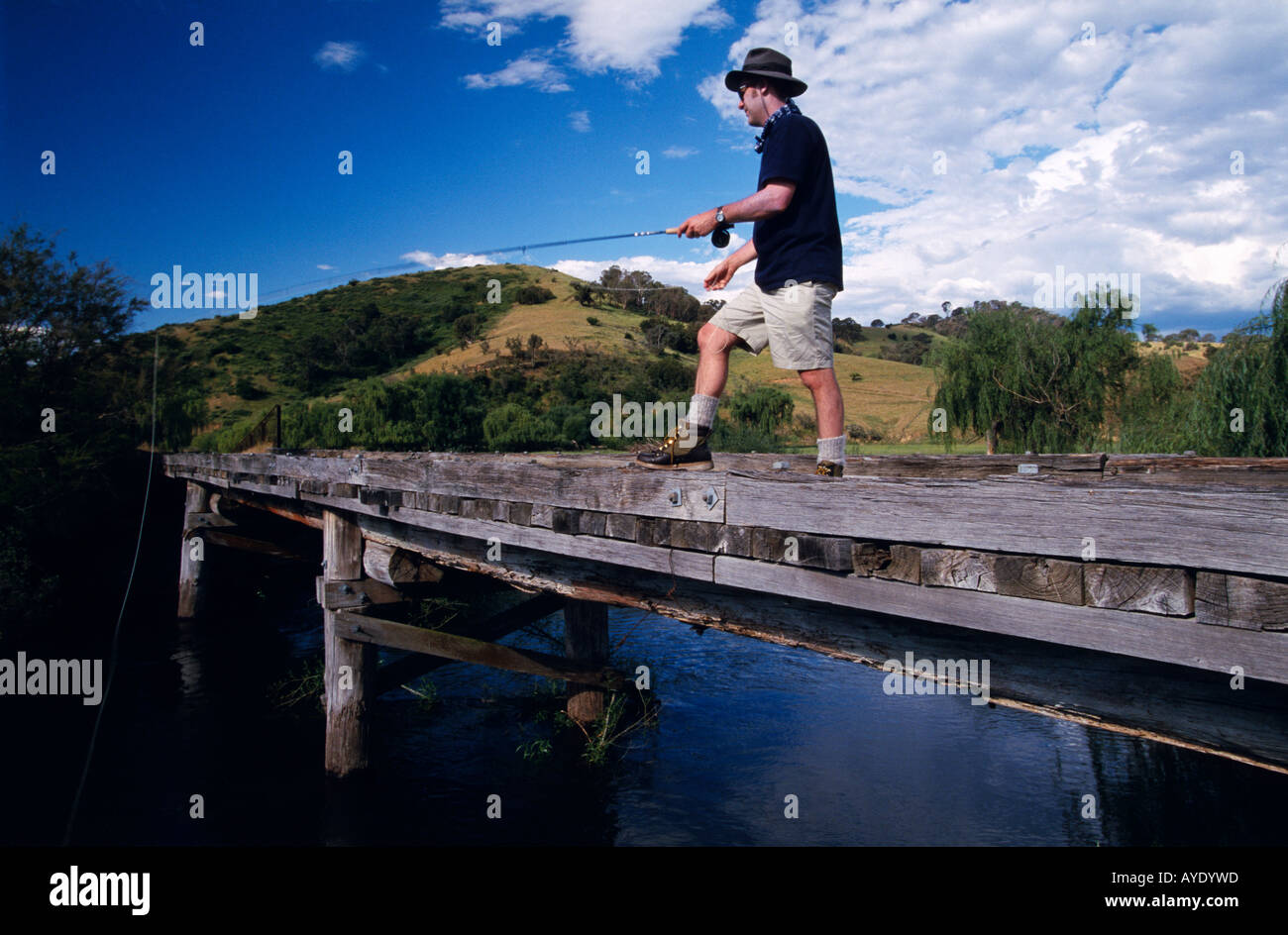 Fly fishing Bringenbrong Station Swampy Plains River near Khancoban New