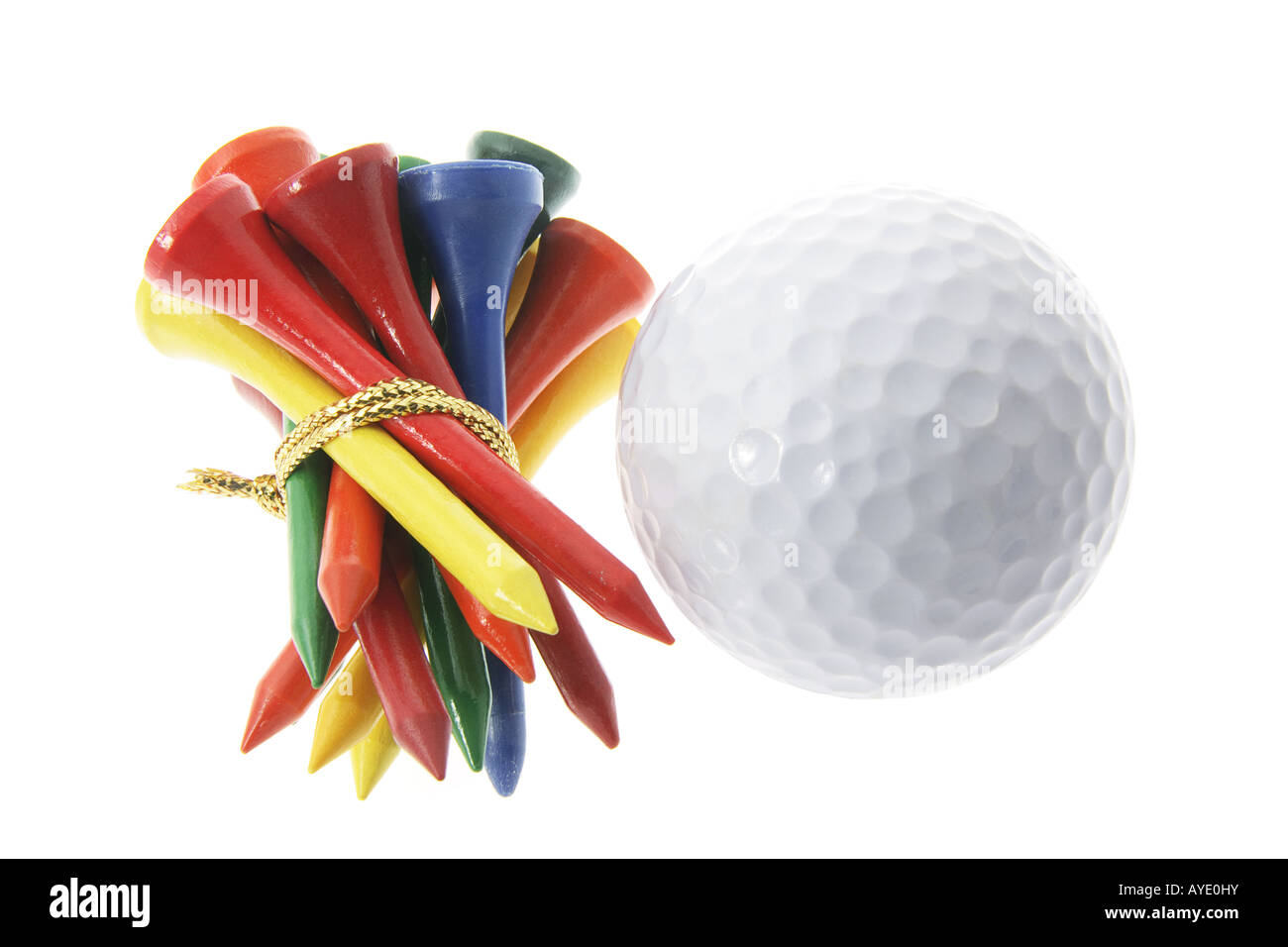 Golf Ball and Tees Stock Photo Alamy