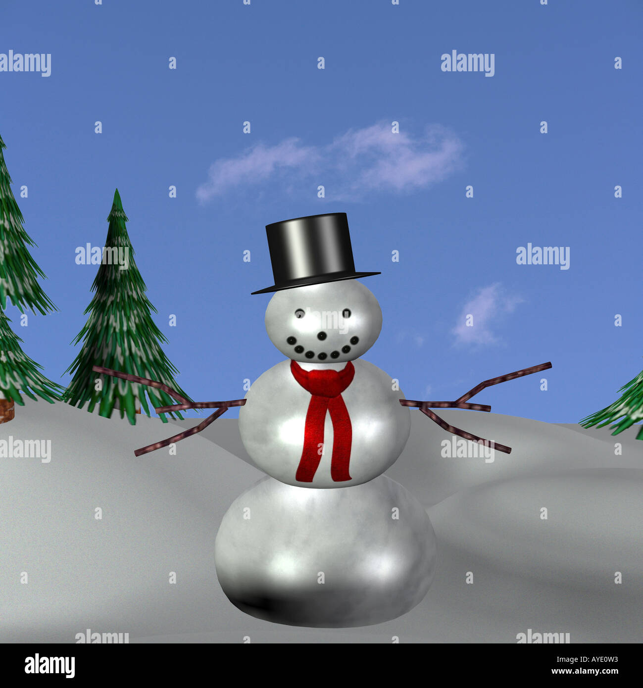 snowman Stock Photo