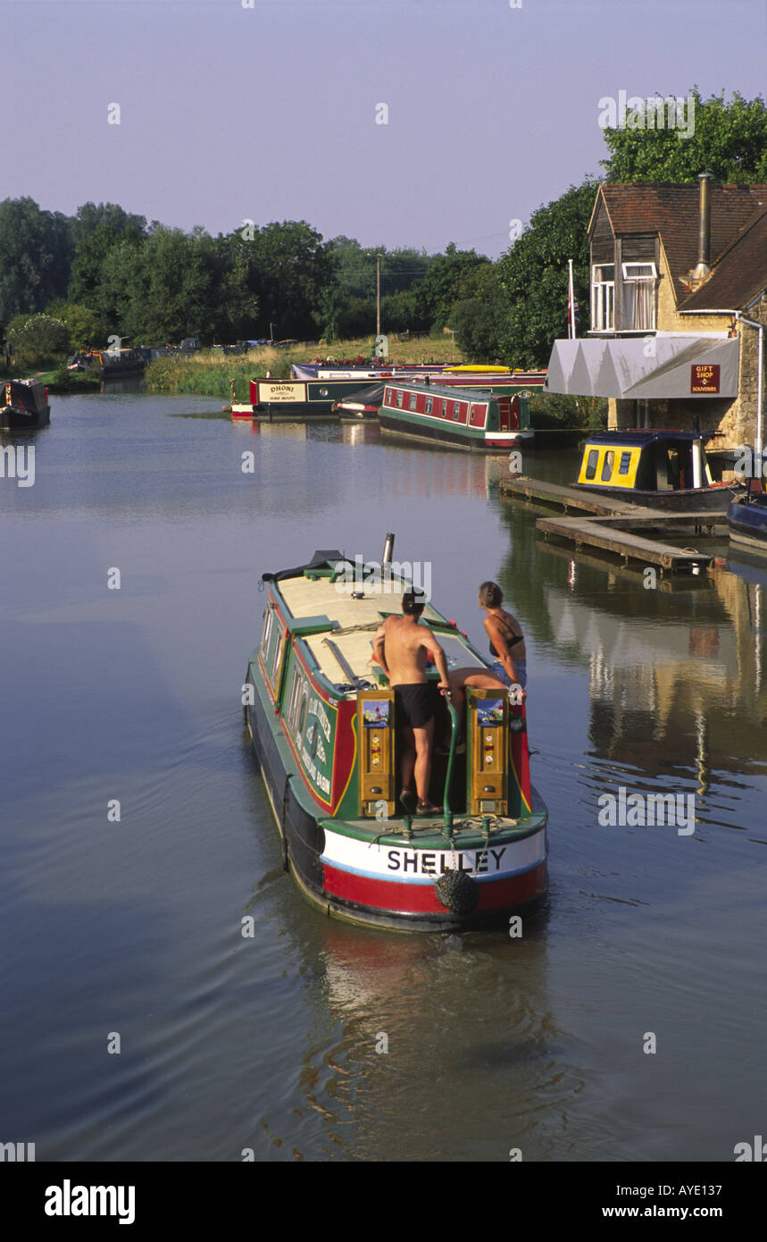 Oxford Canal, Lower Heyford Marina, Oxfordshire Stock Photo