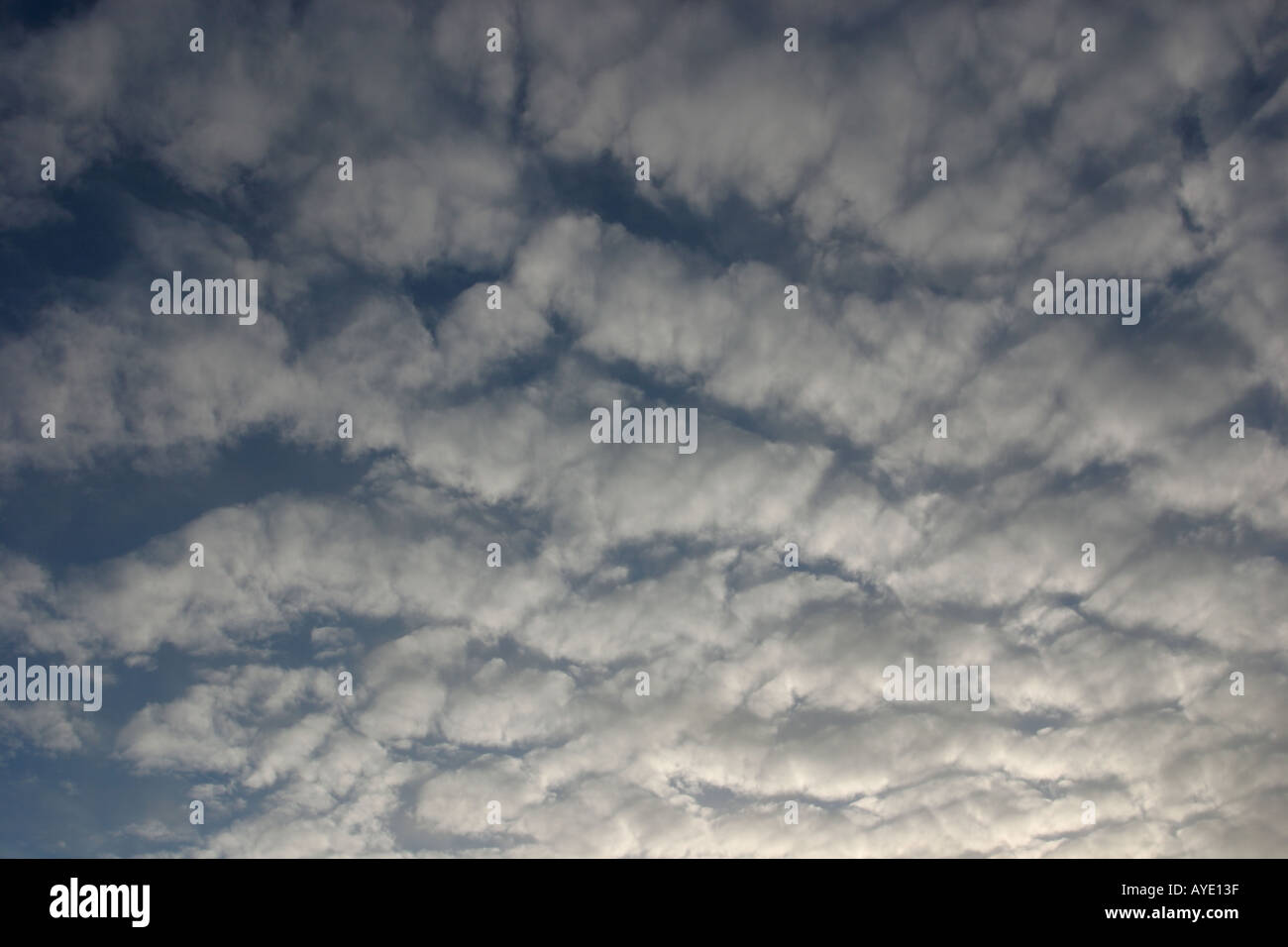 Altocumulus clouds Stock Photo