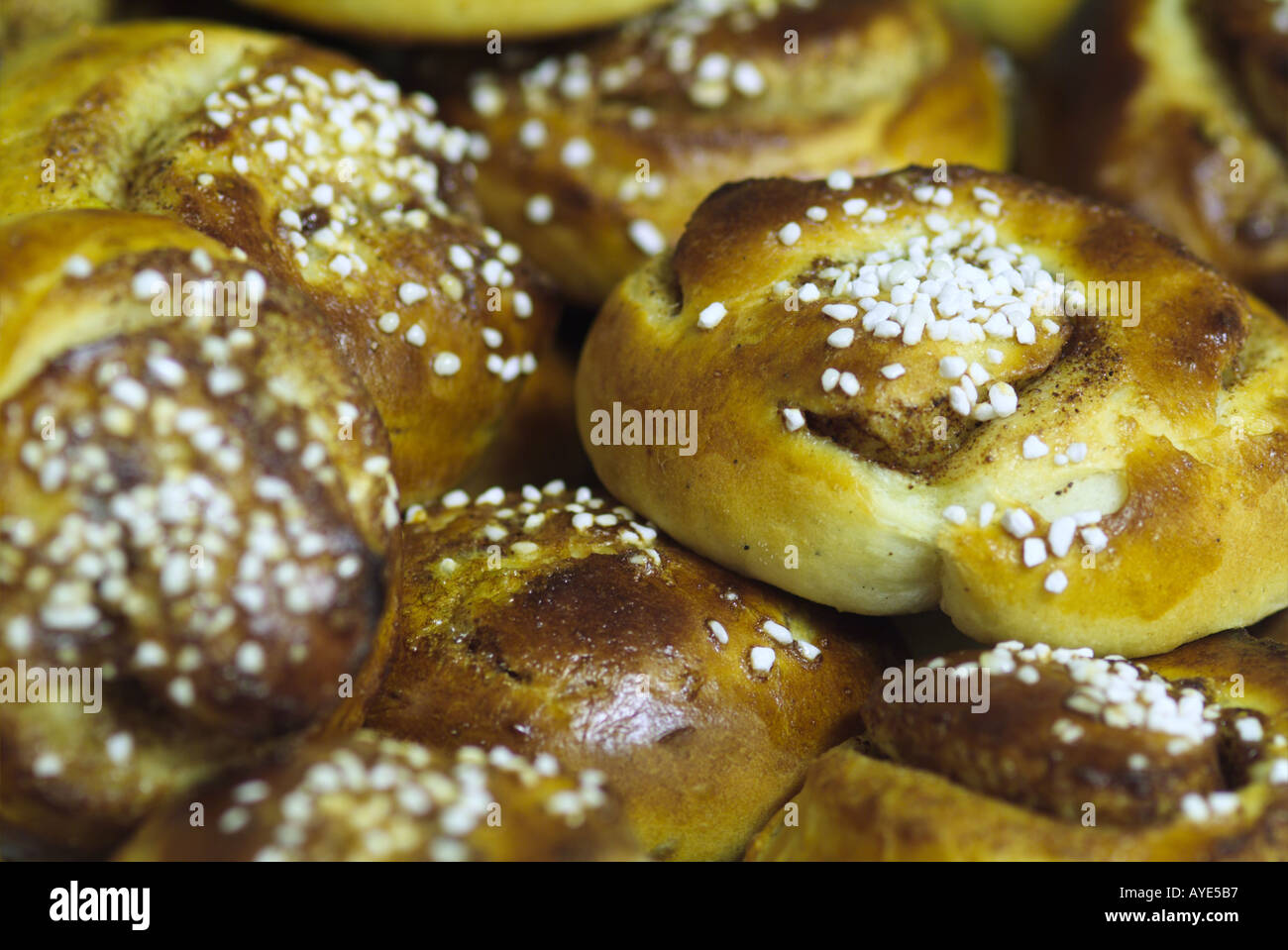 Cinnamon buns Stock Photo