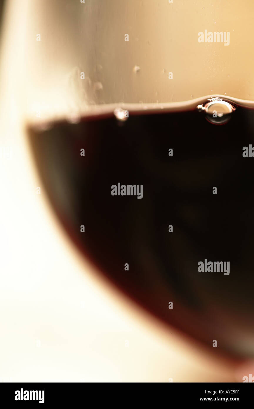 A glass of red wine Stock Photo