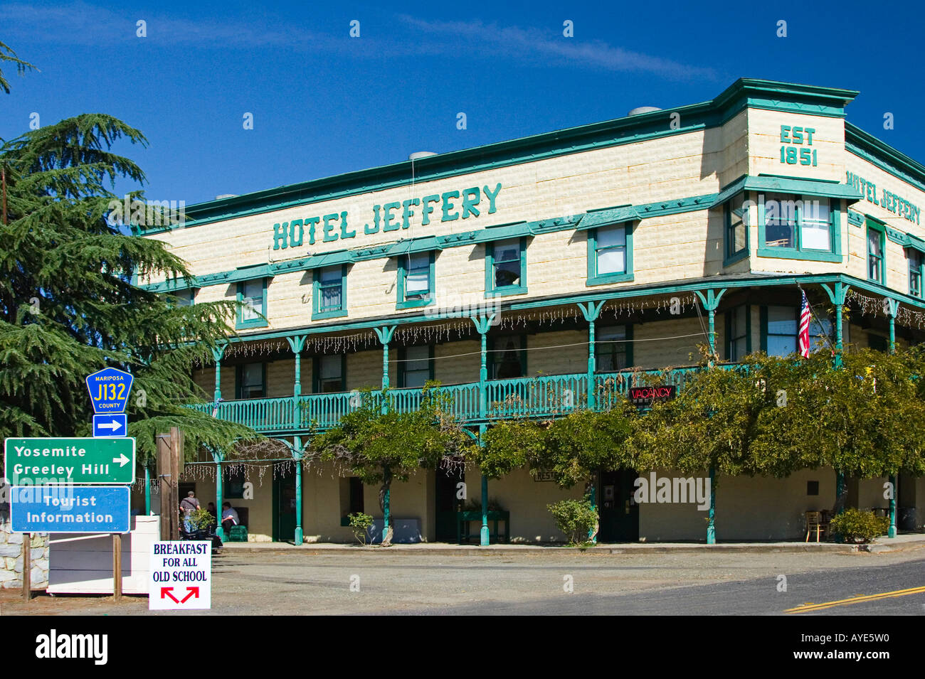 Hotel Jeffery, Coulterville, California Stock Photo Alamy