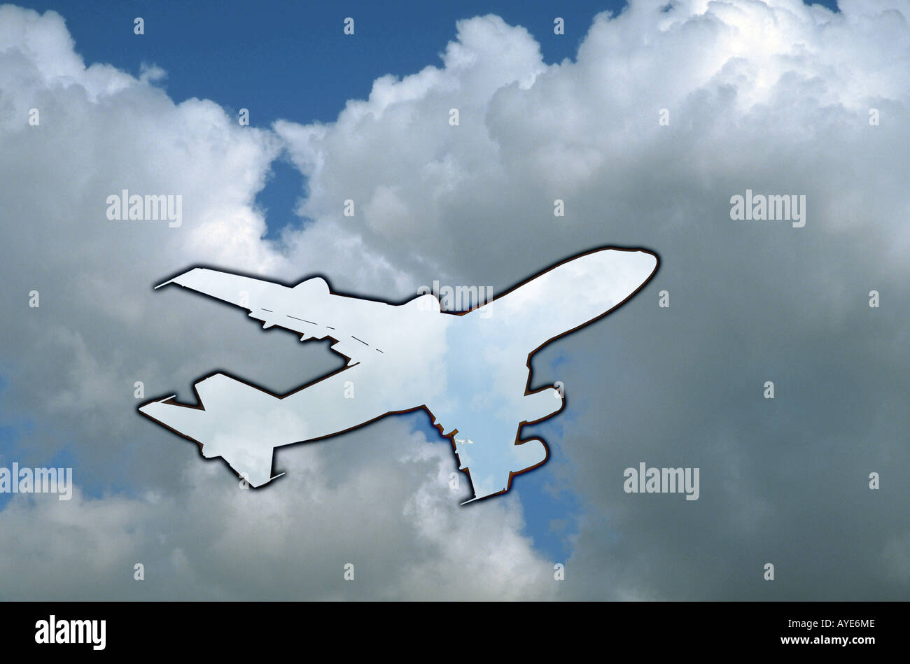 Unmarked white boeing 747 jumbo hi-res stock photography and images - Alamy