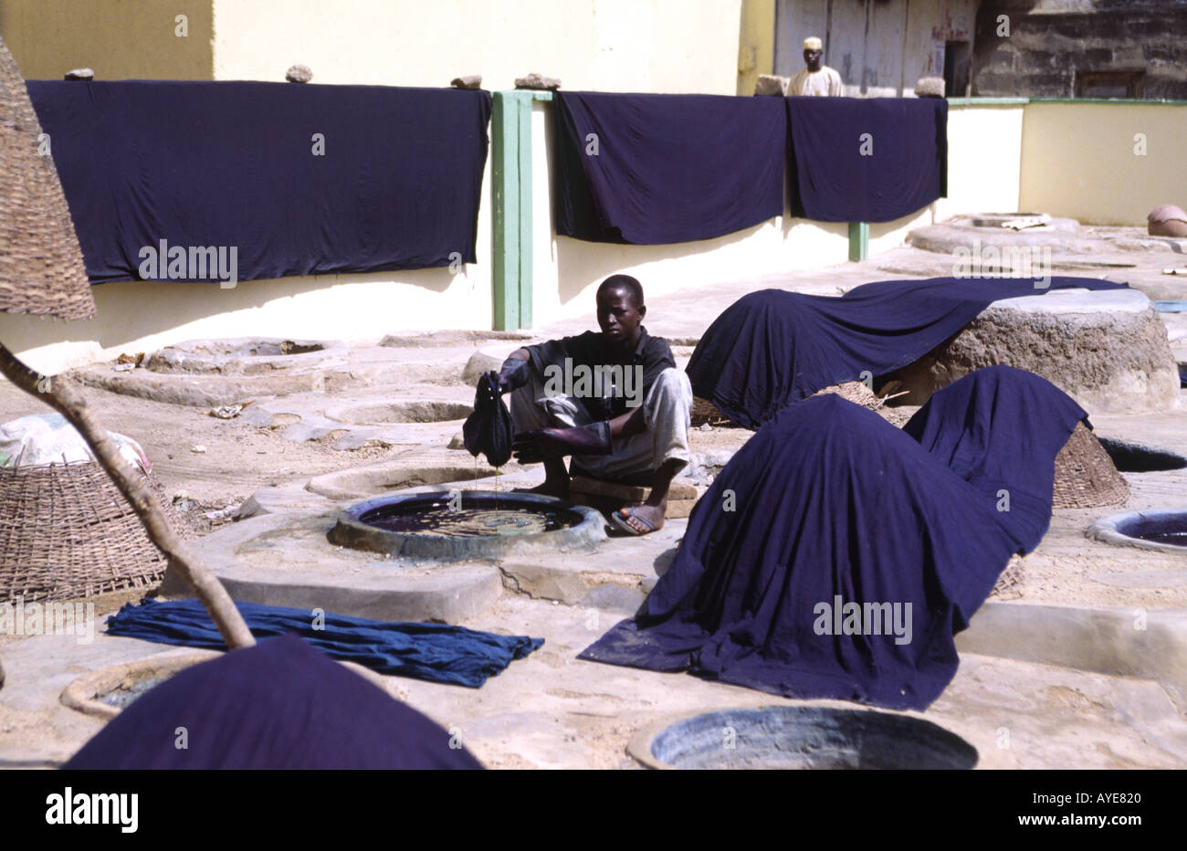 Dye pit Kano Nigeria West Africa Stock Photo - Alamy