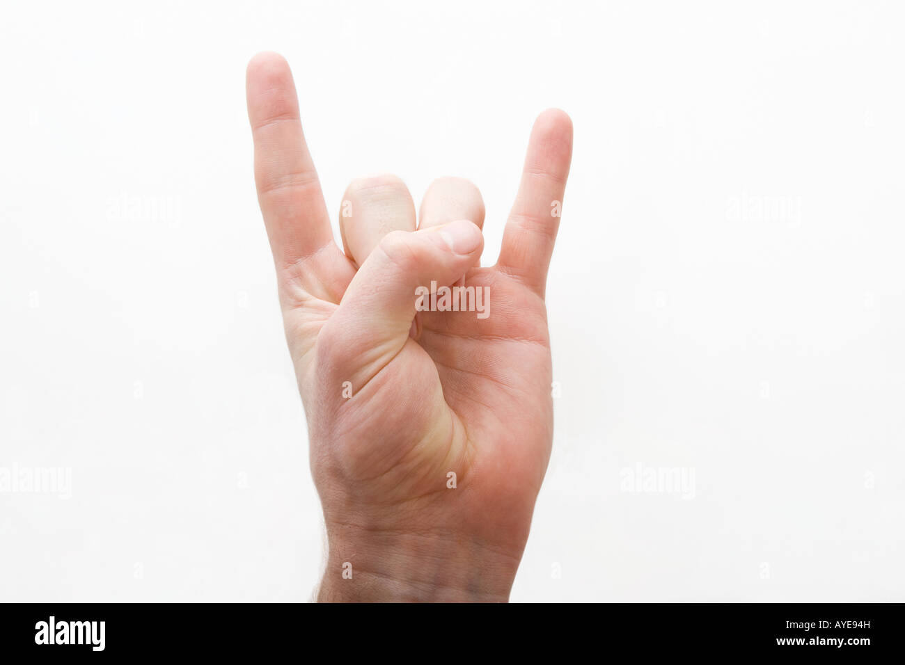 Hand Sign Horns High Resolution Stock Photography and Images Alamy