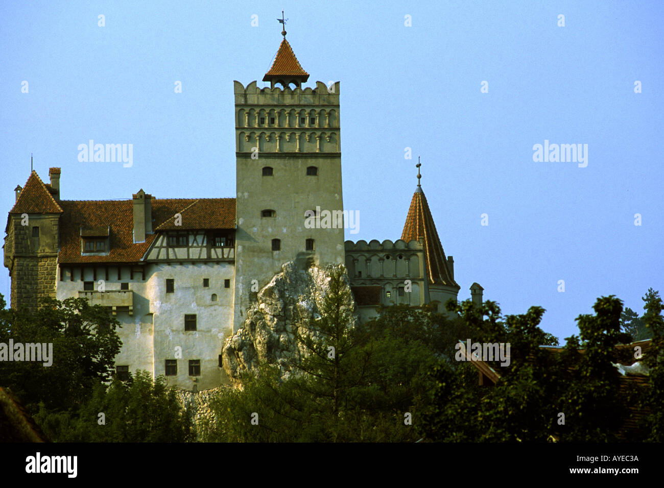 Romania Dracula Castle Stock Photo