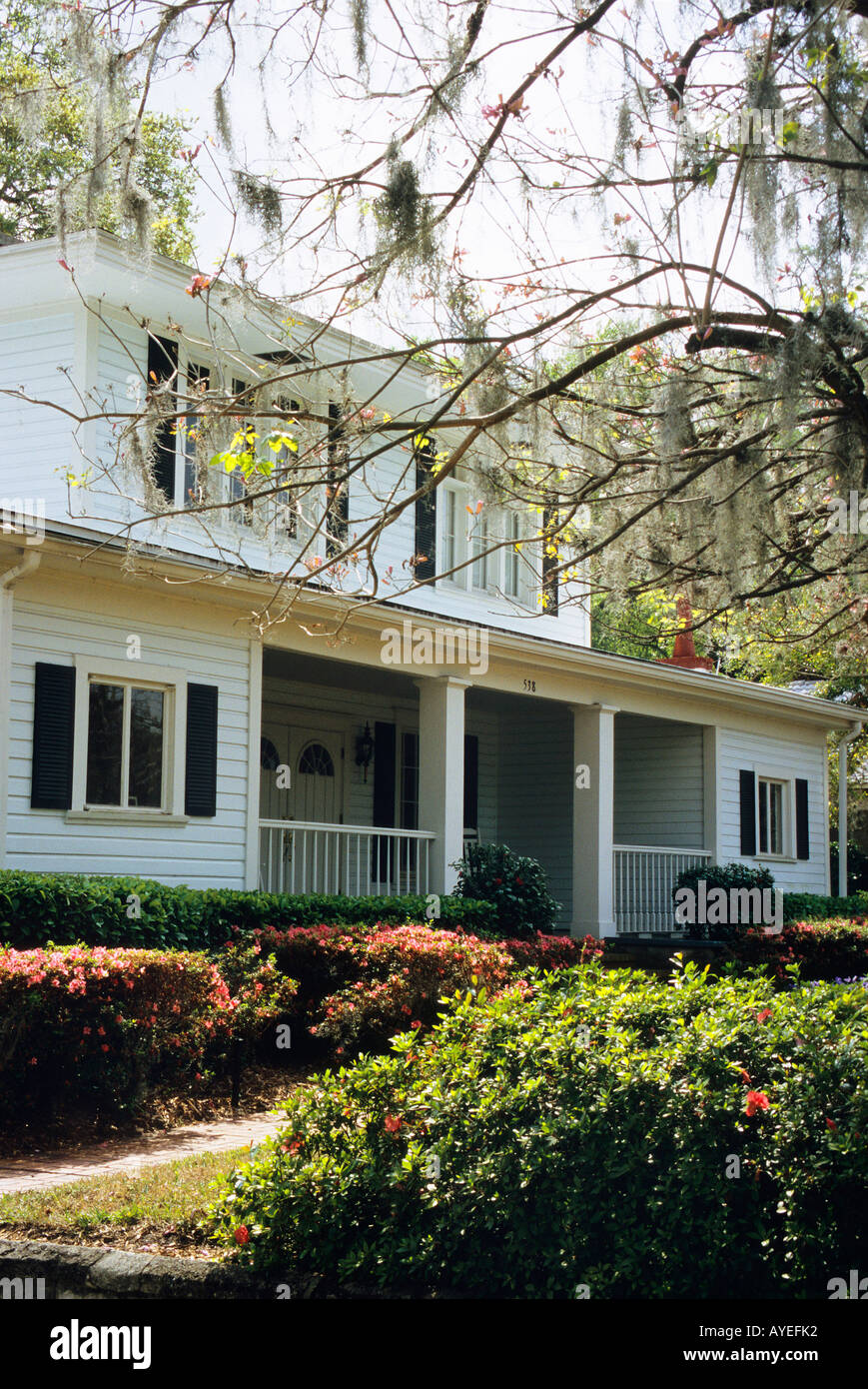 Traditional houses in Thornton Park Orlando Stock Photo Alamy