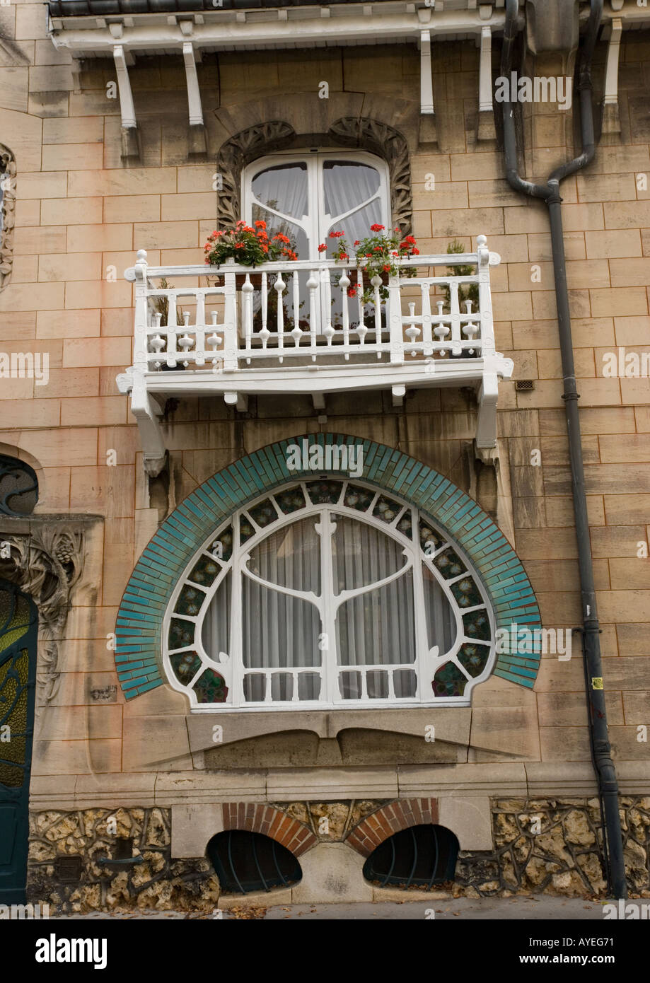 Art deco house in Nancy, France; important artistic site Stock Photo