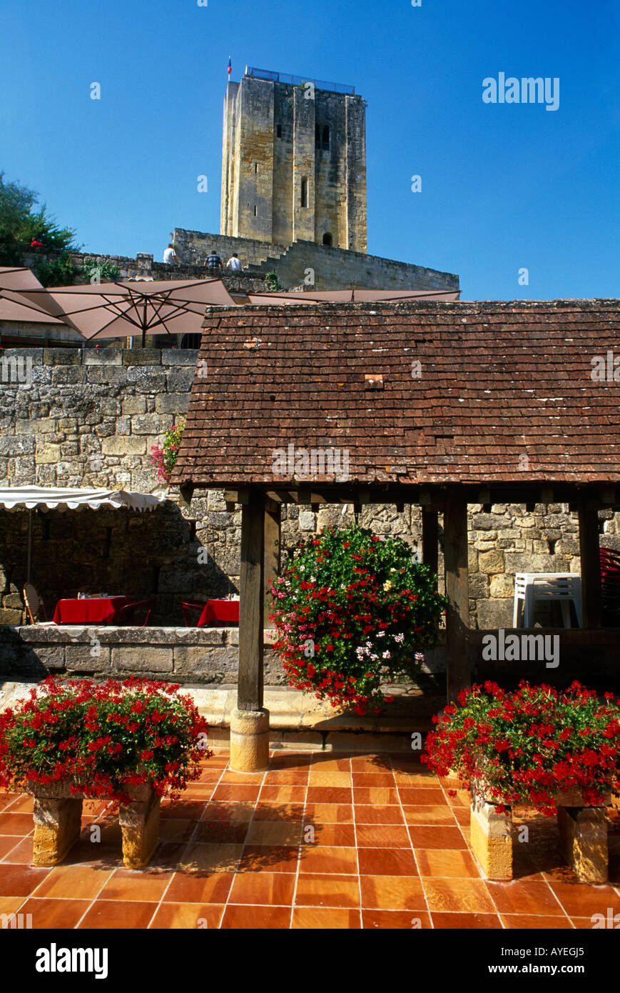 St Emilion France Chateaux De Roi Medieval Keep all that remains of the