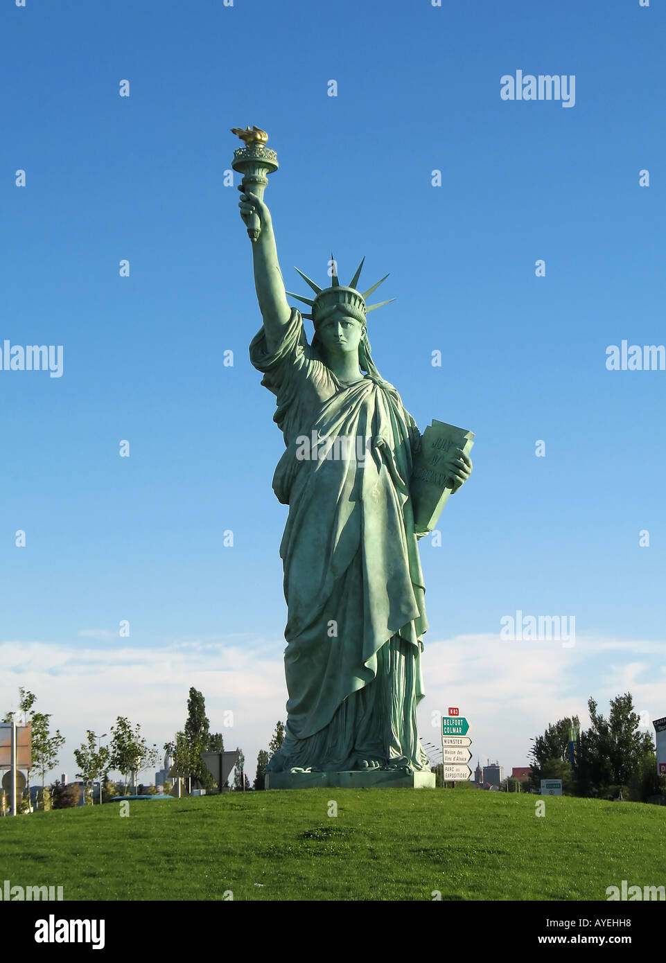 The Statue of Liberty, polyester resin replica casting by sculptor