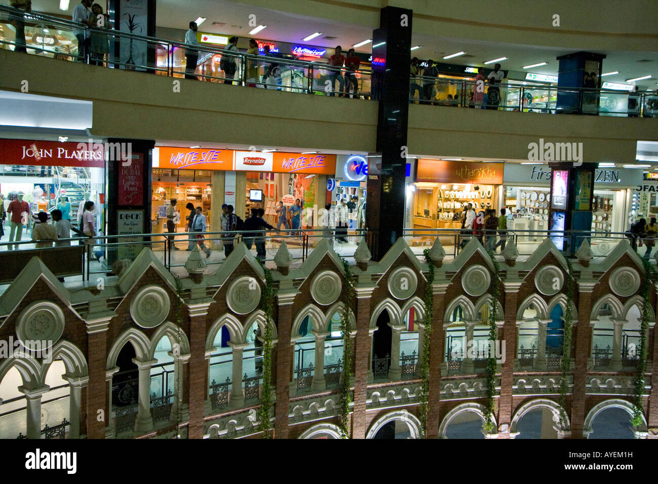 Spencer Plaza Shopping Centre in Chennai South India Stock Photo