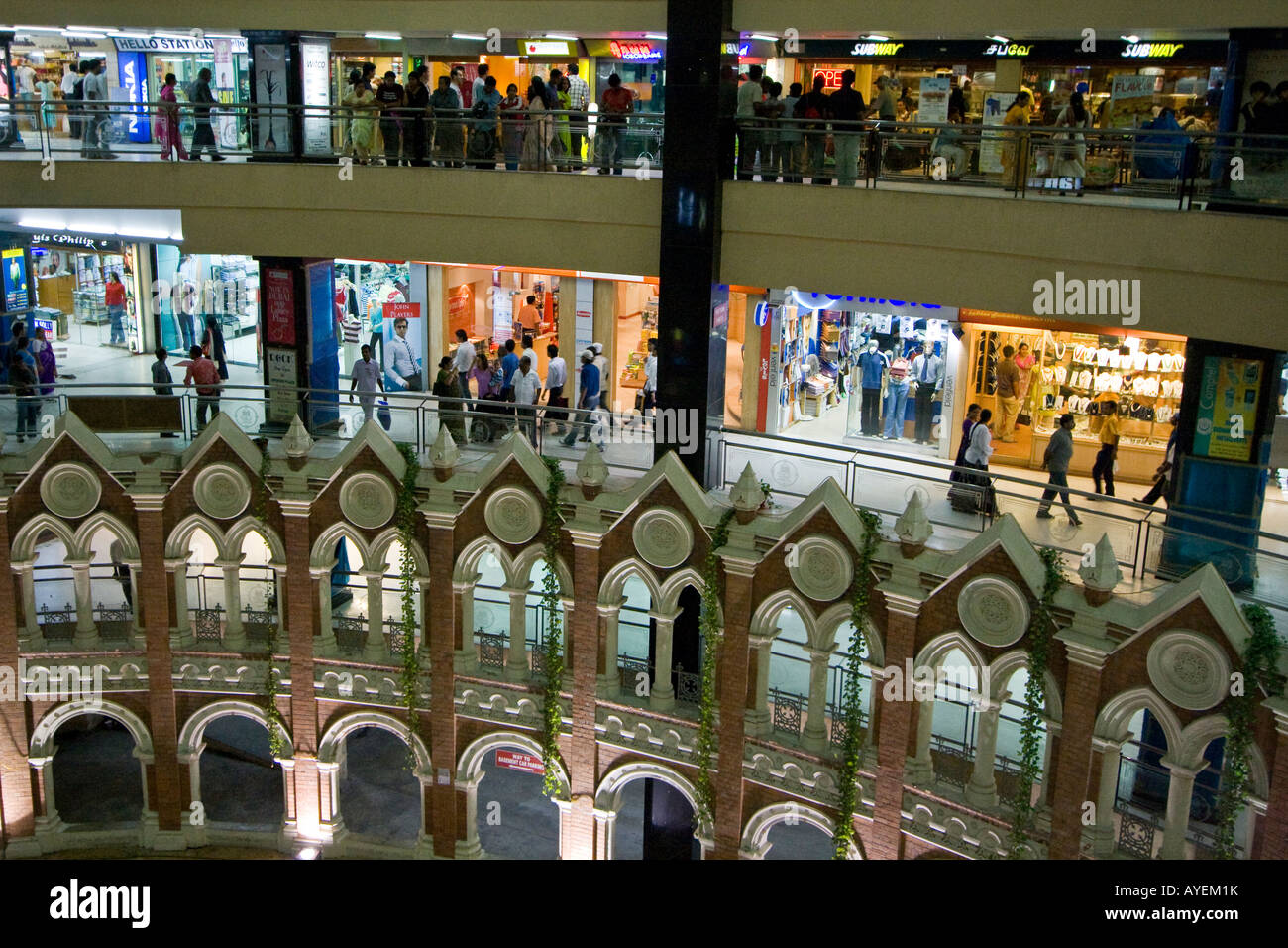 Spencer Plaza Shopping Centre in Chennai South India Stock Photo