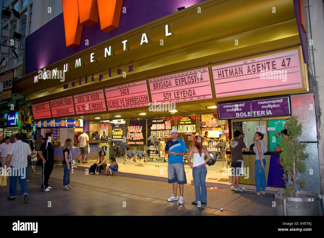 Movie theater multiplex in Buenos Aires Argentina Stock Photo