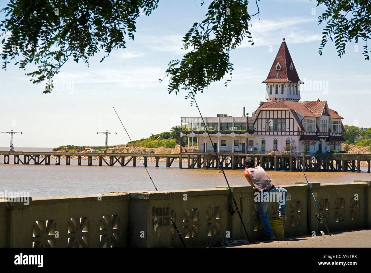 The Club de Pescadores on the banks of the Rio de la Plata on Costanera  Norte Avenue in Buenos Aires Argentina Stock Photo - Alamy