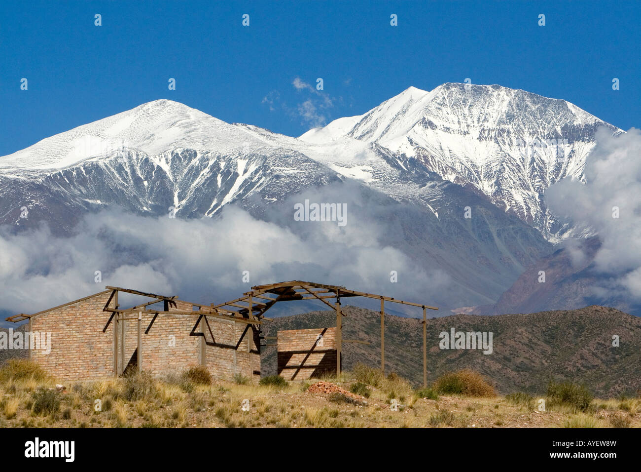 Andes Mountain Range Argentina Stock Photo