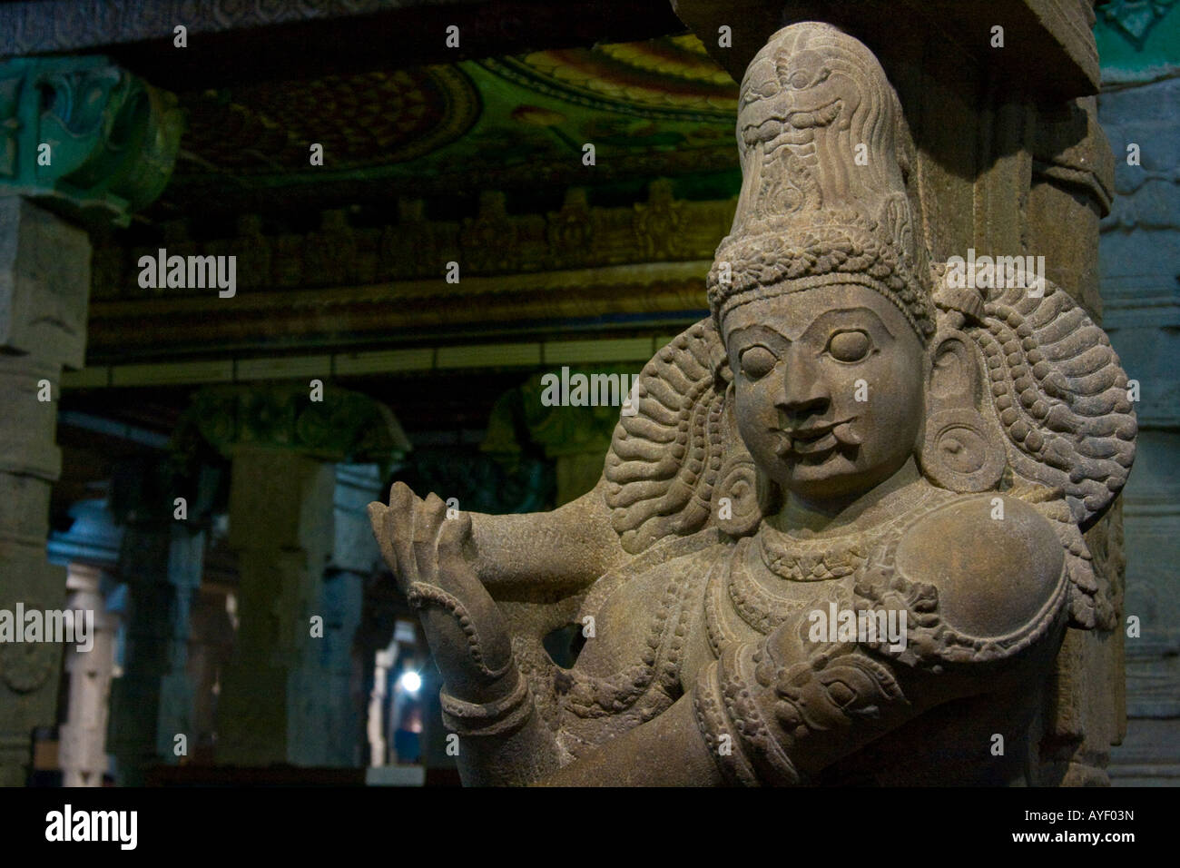 Statue sree meenakshi hindu temple hires stock photography and images