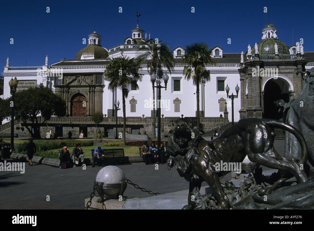 Ecuador Quito Plaza de Independencia Stock Photo