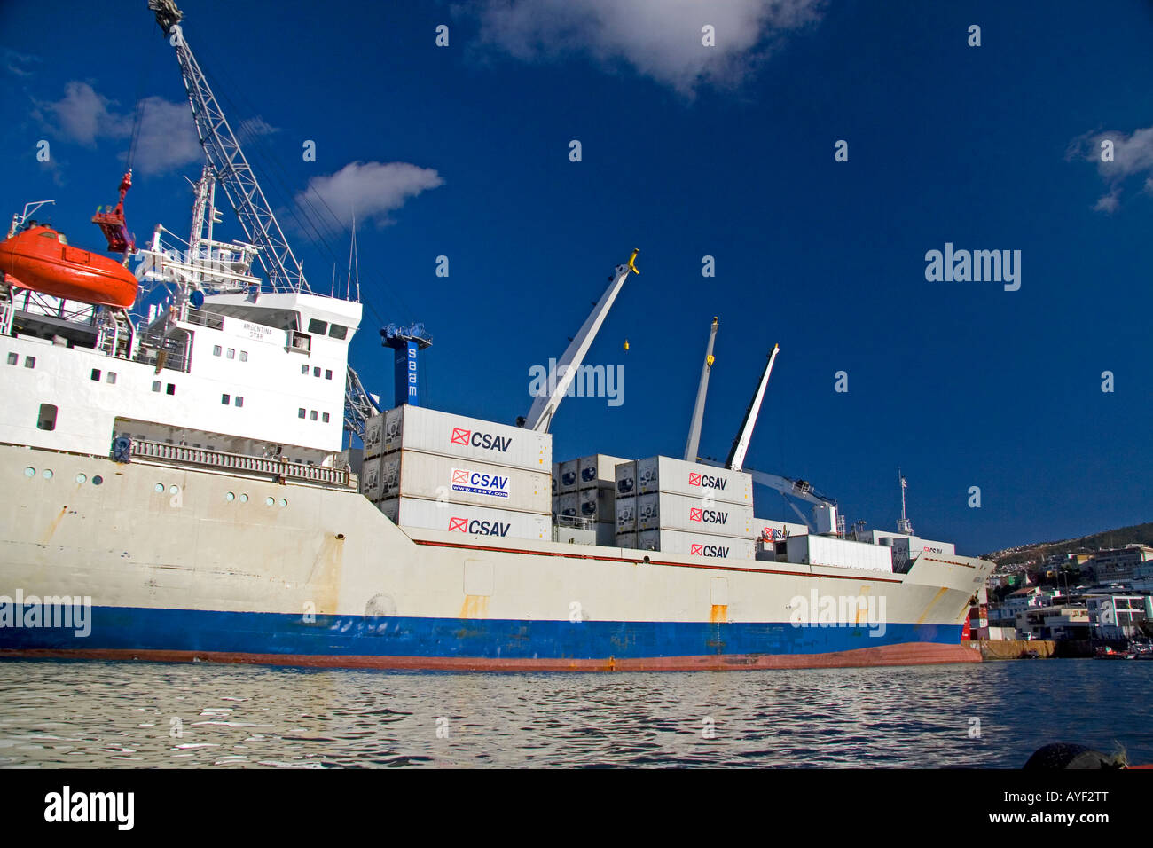 Spanish Container Ship Spanish port container hi-res stock photography and images - Alamy