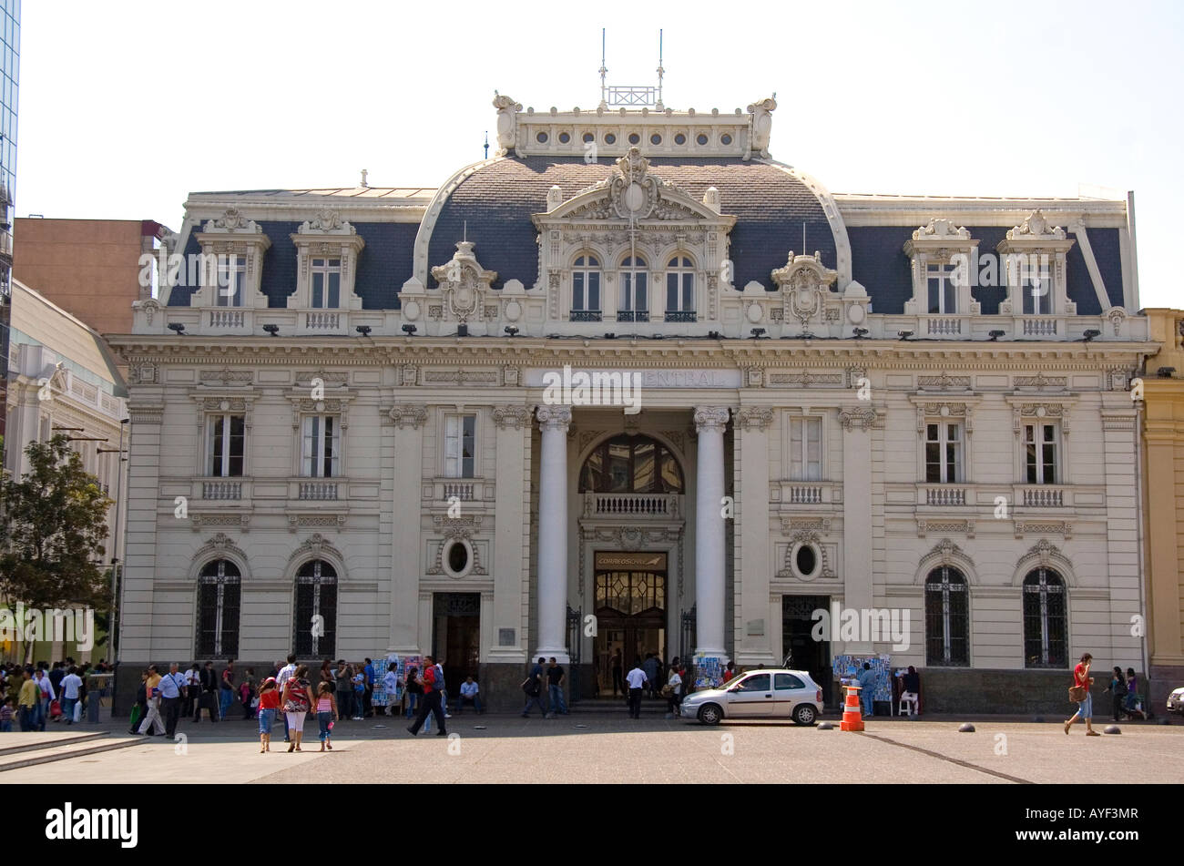 Edificio del Correo Central located in the Plaza de Armas in Santiago Chile Stock Photo