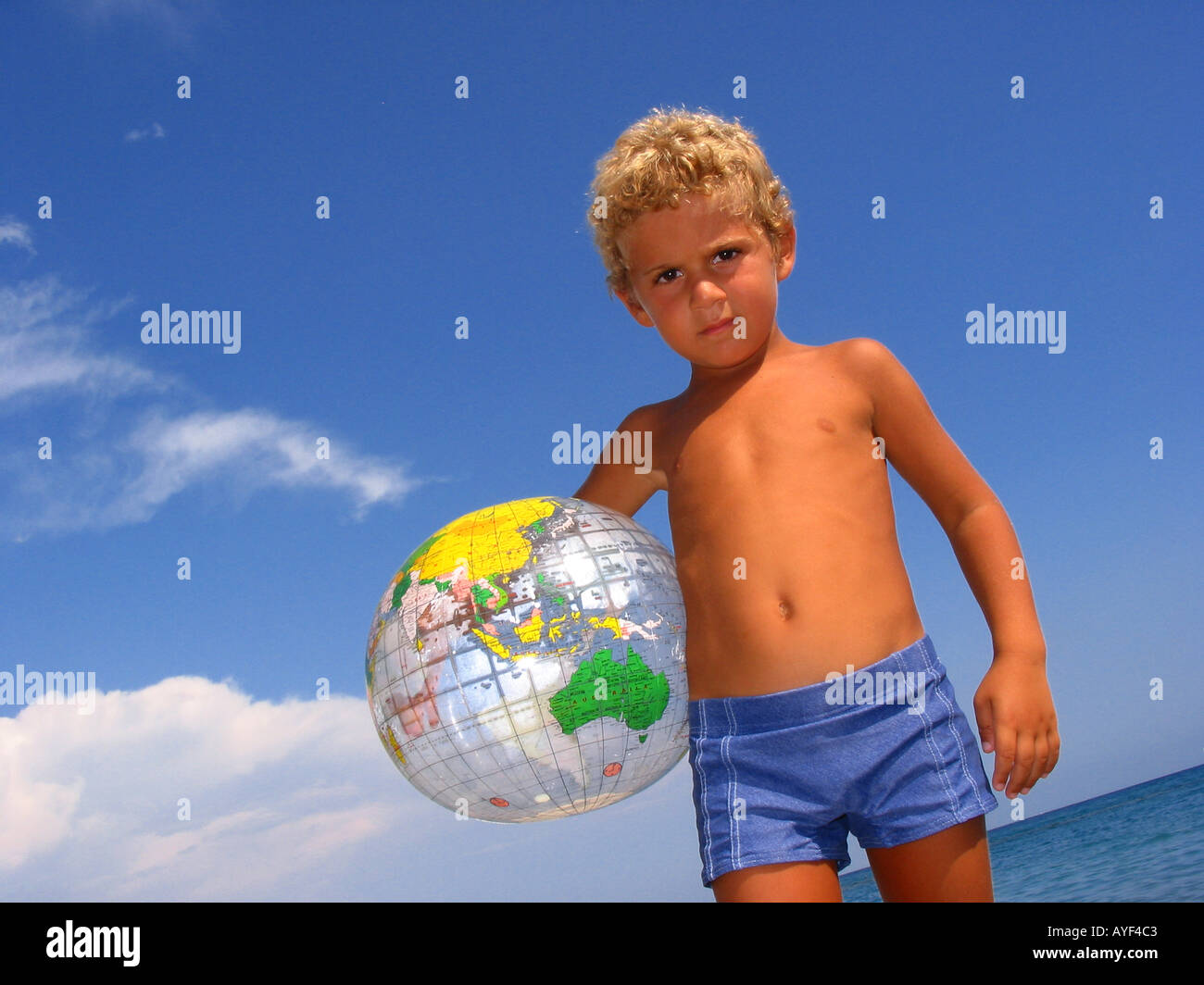 Inflatable Globe Children High Resolution Stock Photography And Images Alamy