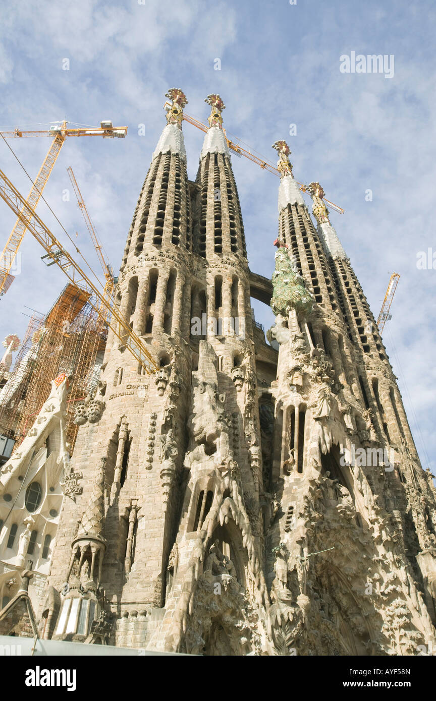 Facade of the Sagrada Familia in Barcelona Stock Photo - Alamy