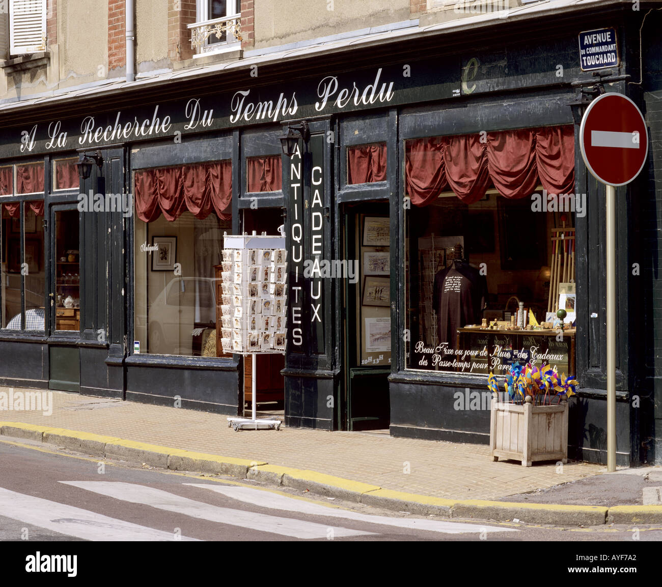 A la recherche du temps perdu antique shop in Cabourg Calvados Normandy