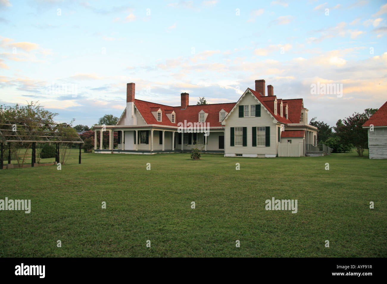 Appomattox Manor, the plantation home of Dr. Richard Eppes, at City