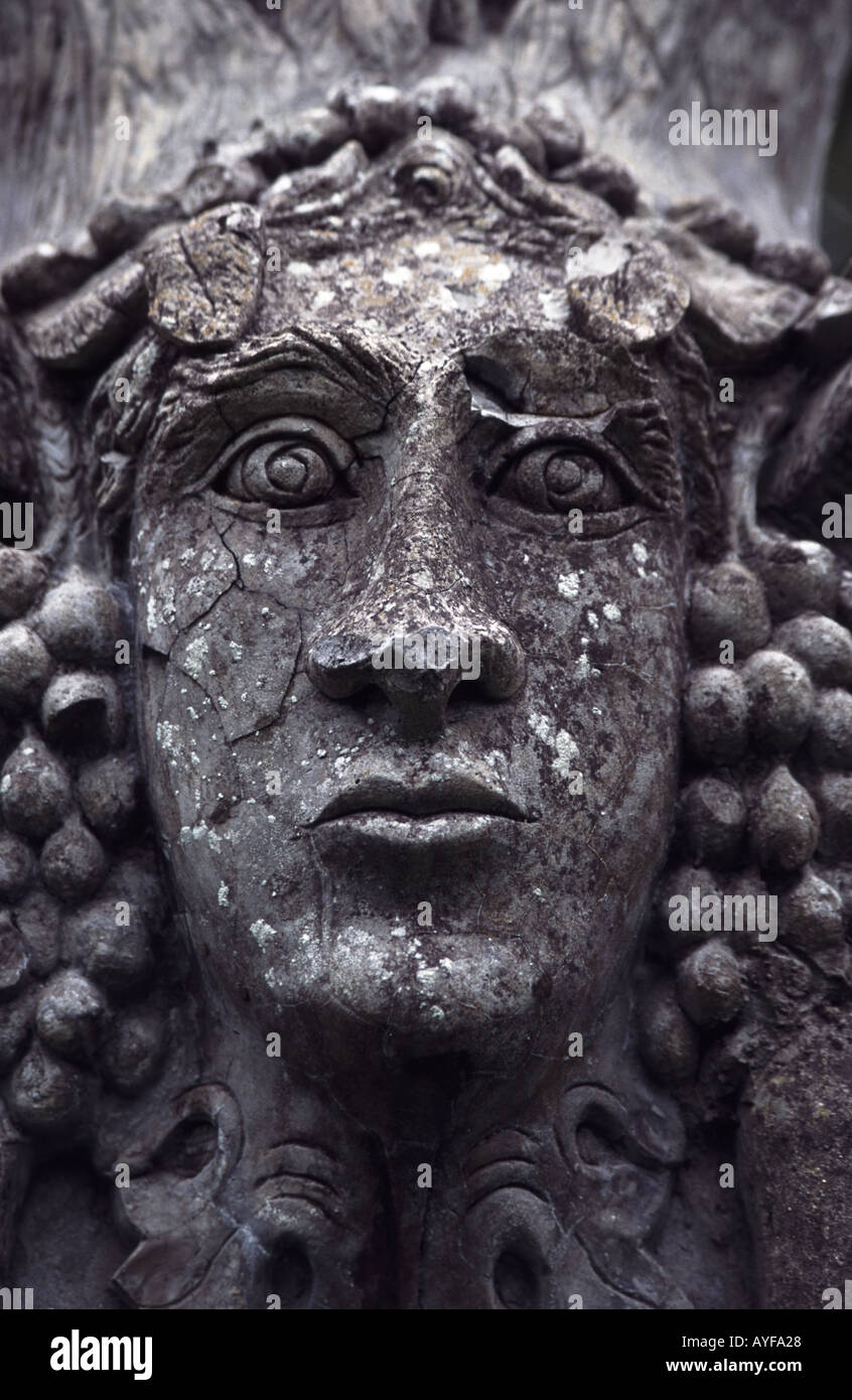Ornamental Detail Mount Stuart House Gardens Strangford Lough Northern Ireland Stock Photo