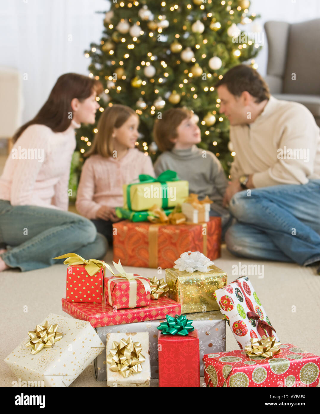 Pictures In Front Of Christmas Tree 